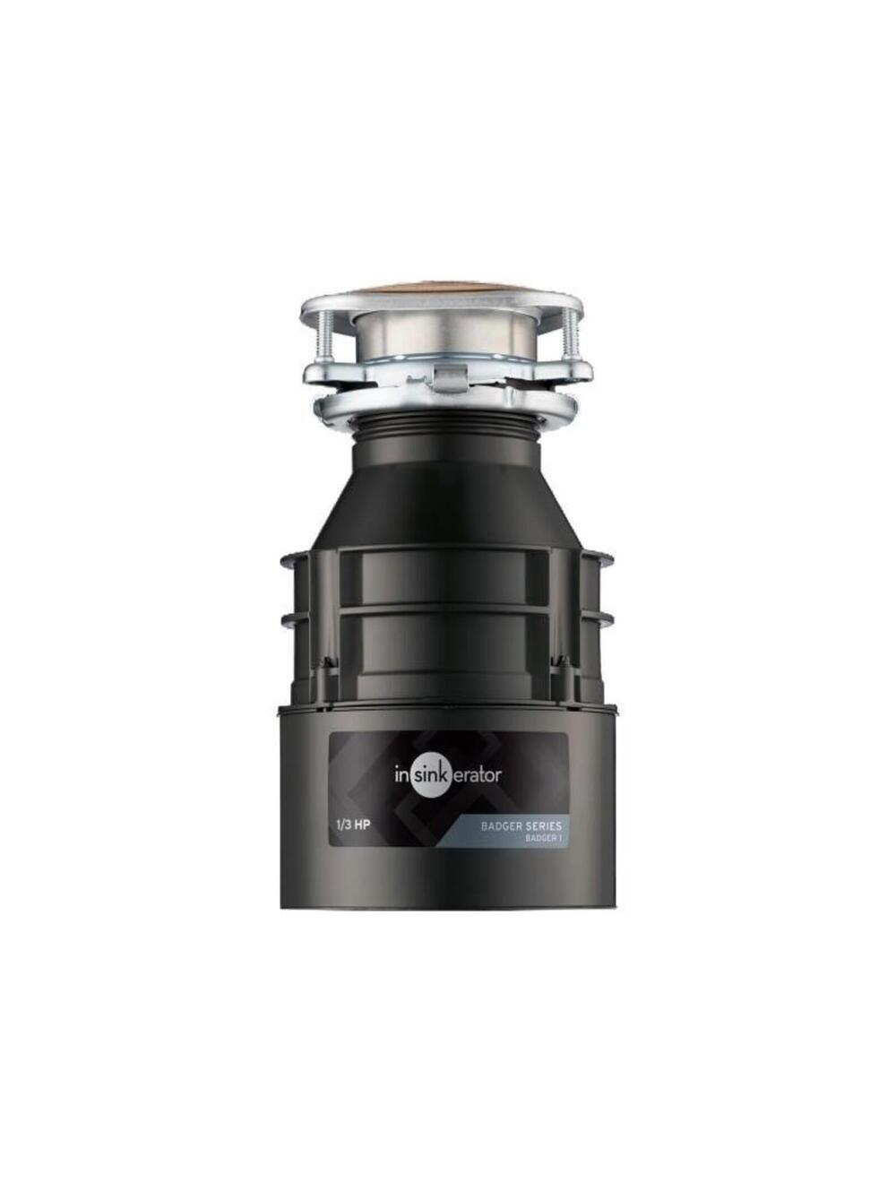 InSinkErator Badger 1 Garbage Disposal 1/3 HP Continuous Feed / Non-Corded